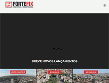 Tablet Screenshot of construtorafortefix.com.br